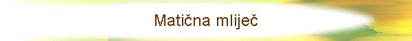 Mati�na mlije�
