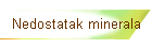 Nedostatak minerala